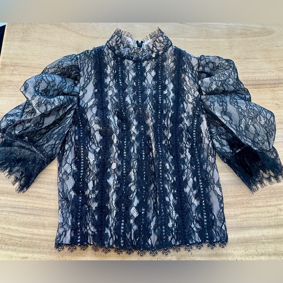 Alice + Olivia Black Lace Blouse. Like New!
Simply beautiful - Picture 6 of 7